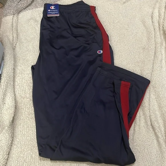 Champion Black and Red Sweatpants - Picture 1 of 9